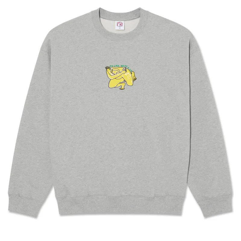 Polar Dave Shy Bow Sweatshirt - Heather Grey sold by CCS
