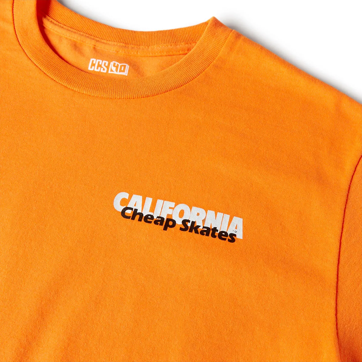 CCS June 1985 Ad T-Shirt - Orange/White sold by CCS product image thumbnail 3