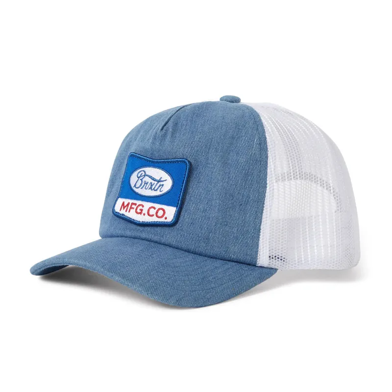 Brixton Phillips Np Mp Trucker Hat - Denim/White made by Brixton