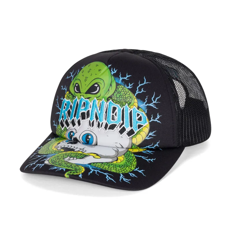 RIPNDIP Skull And Bones Trucker Hat - Black made by Ripndip