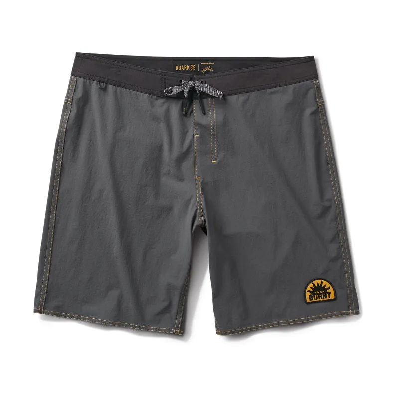 Roark Burnt Passage Boardshorts - Charcoal sold by CCS