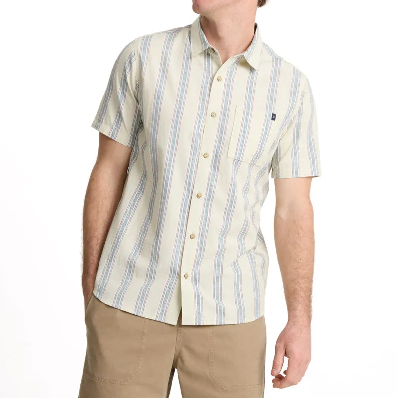 Roark Journey Woven Shirt - Stripe Seafoam sold by CCS