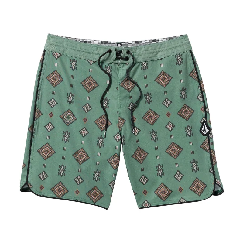 Volcom Desert Dobby Stoney 19 Boardshorts - Light Olive sold by CCS