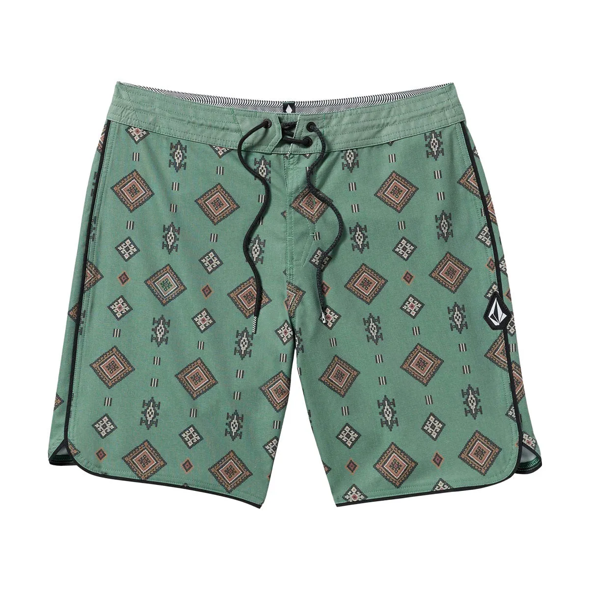 Volcom Desert Dobby Stoney 19 Boardshorts - Light Olive sold by CCS