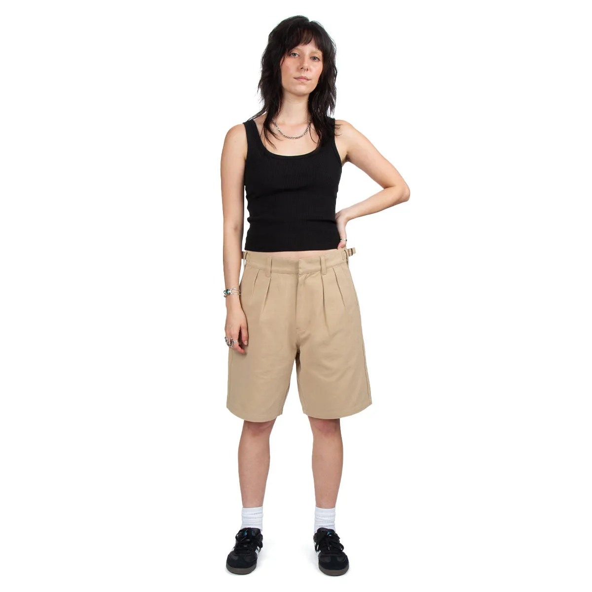 CCS Pleated Chino Shorts - Khaki sold by CCS product image thumbnail 5