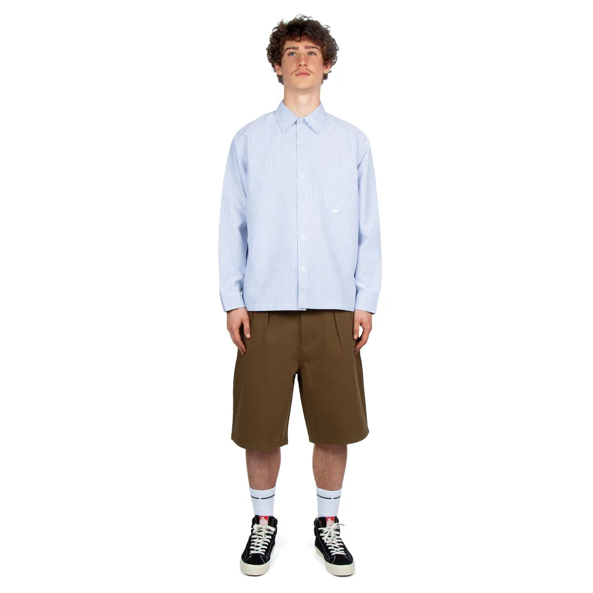 CCS Pleated Chino Shorts - Brown sold by CCS product image thumbnail 4