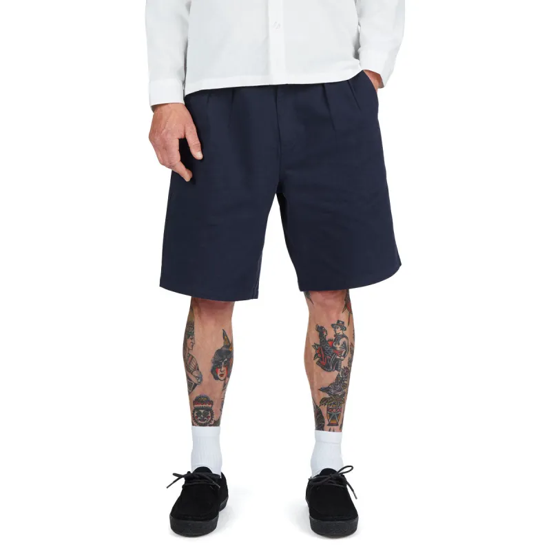 CCS Pleated Chino Shorts - Navy sold by CCS