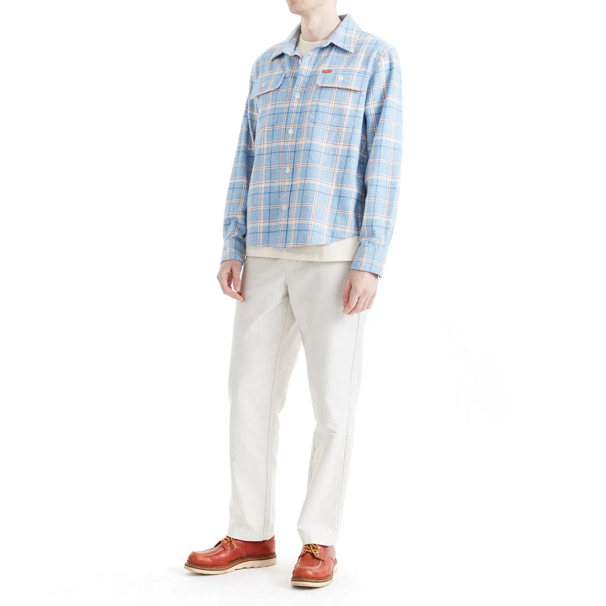 Deus Ex Machina Vacay Check Long Sleeve Shirt - Sky Blue sold by CCS product image thumbnail 3