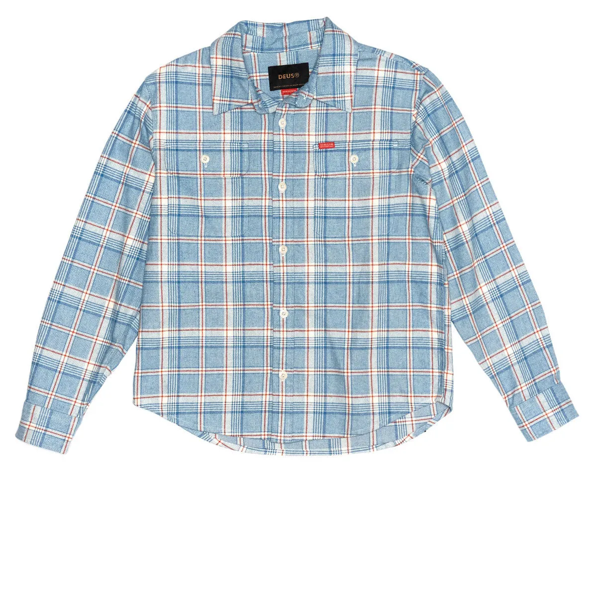Deus Ex Machina Vacay Check Long Sleeve Shirt - Sky Blue sold by CCS product image thumbnail 4