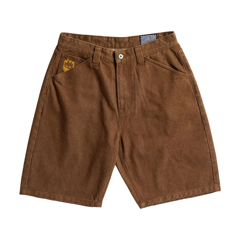 Spitfire Bighead Denim Shorts - Brown made by CCS