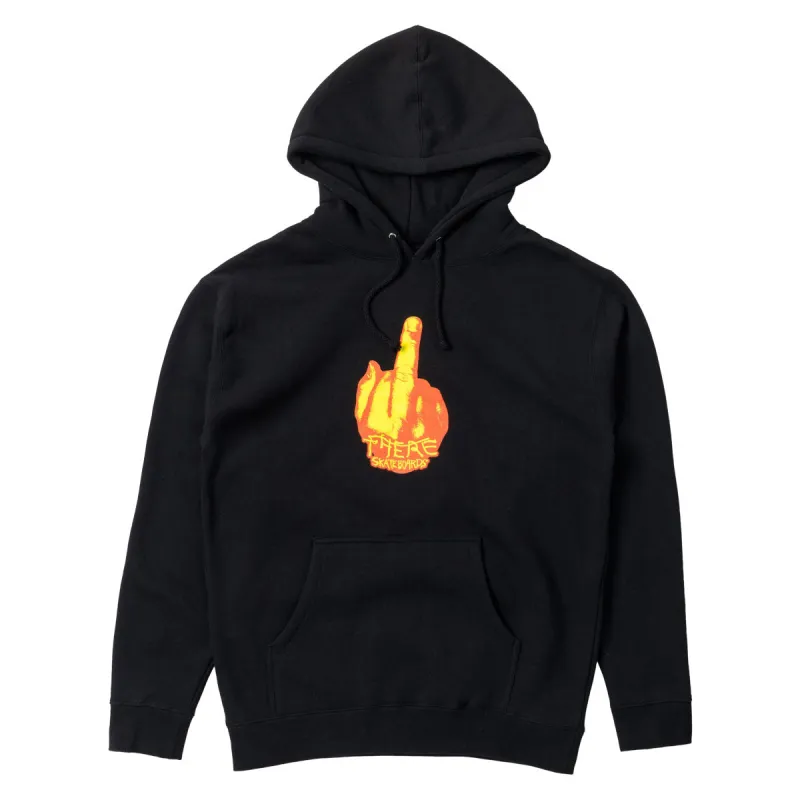 There Up Yours Hoodie - Black/Red/Yellow sold by CCS