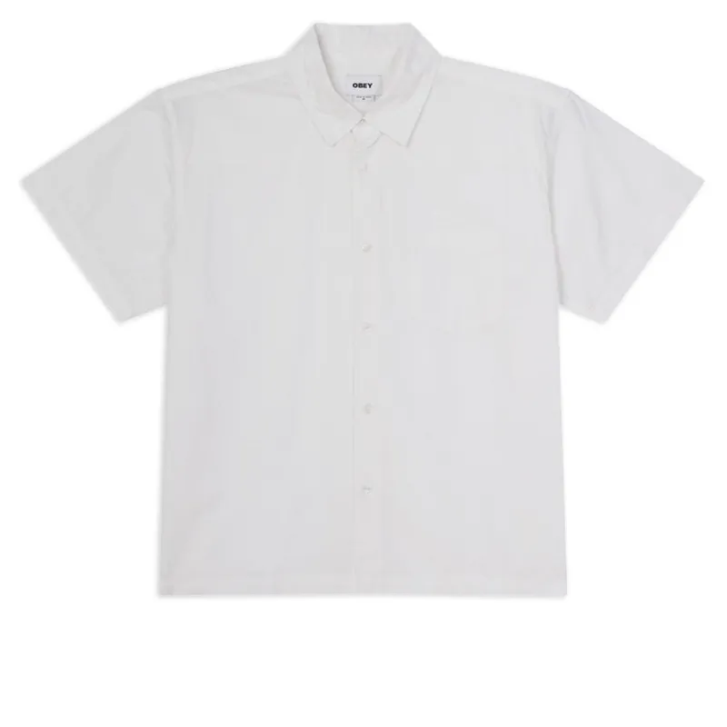 Obey Wire Woven Shirt - White sold by CCS