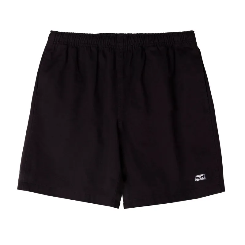 Obey Easy Relaxed Twill Shorts - Black 2025 made by Obey