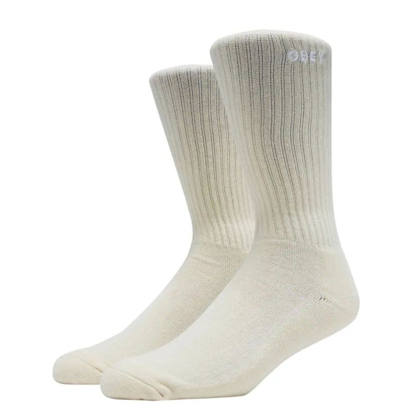 Obey Bold Socks - Unbleached made by Obey