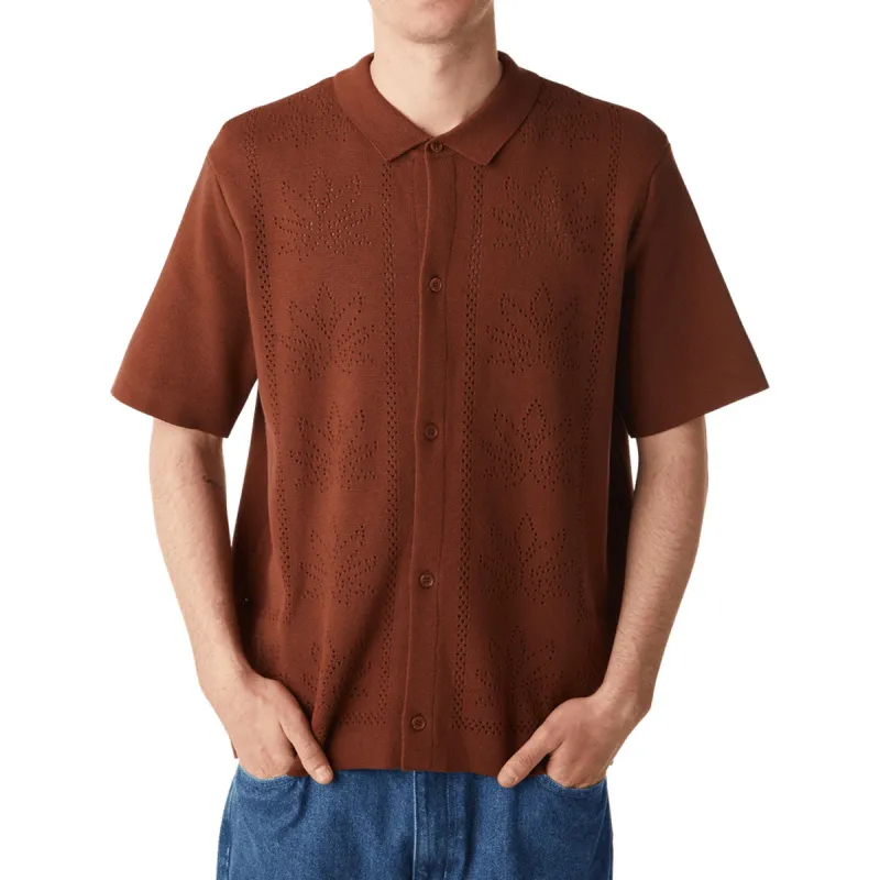 HUF Plantlife Perforated Knit Shirt - Sierra sold by CCS