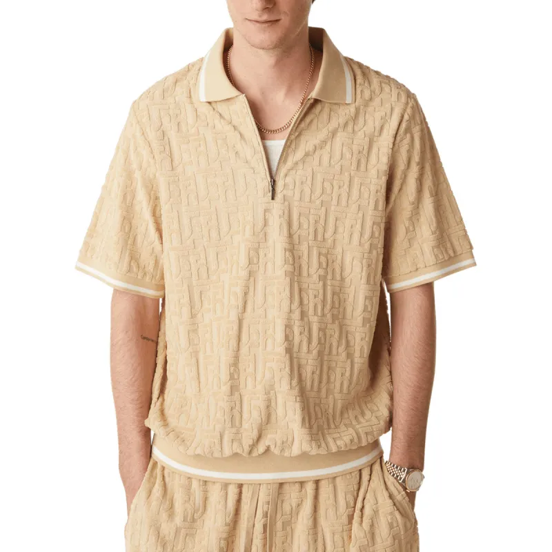 HUF Tether Jacquard Terry Shirt - Twill sold by CCS