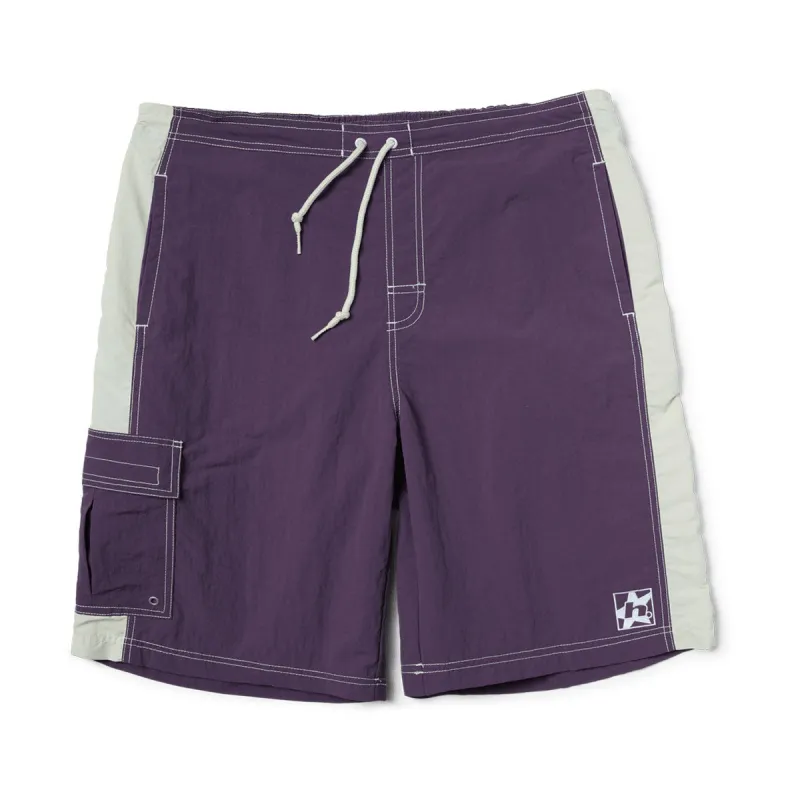 HUF High Tide Boardshorts - Dark Berry sold by CCS