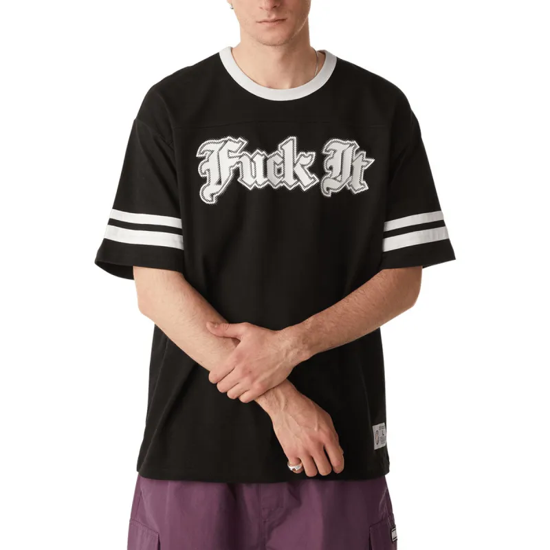 HUF Ives Football Jersey - Black made by HUF