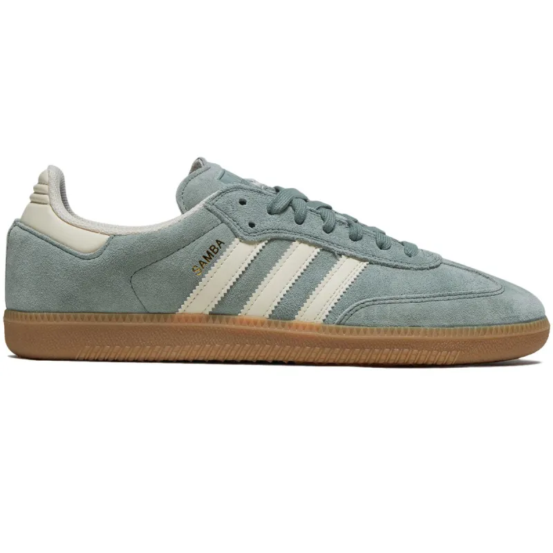 Adidas Samba Adv Shoes - Silver Green/Wonder Wheat/Gold Metallic sold by CCS
