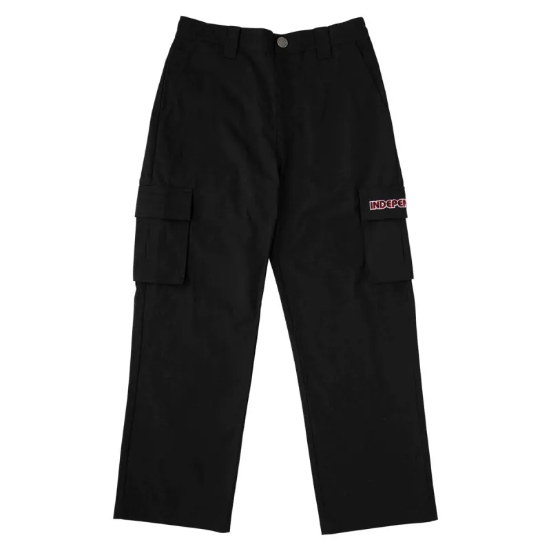 Independent Groundwork Cargo Pants - Black Ripstop sold by CCS