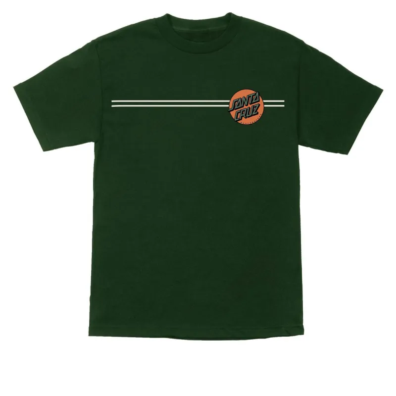Santa Cruz Other Dot T-Shirt - Forest/Orange made by Santa Cruz Skateboards