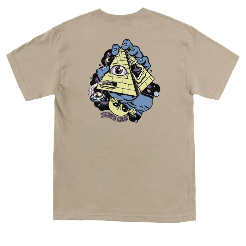 Santa Cruz Knibbs Invasion Hand T-Shirt - Sand sold by CCS