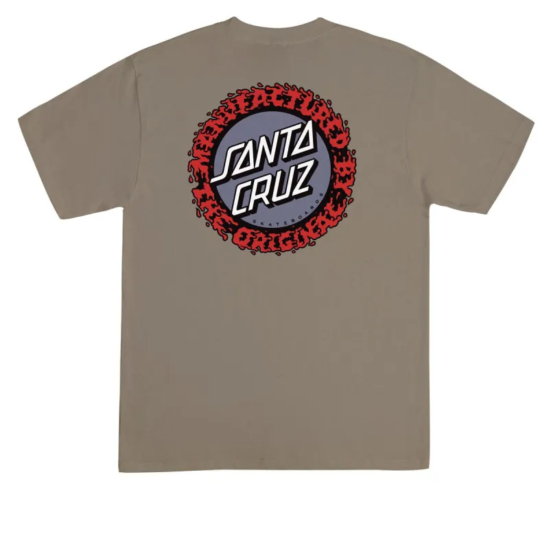Santa Cruz Splatter MFG Dot T-Shirt - Prairie Dust made by Santa Cruz Skateboards