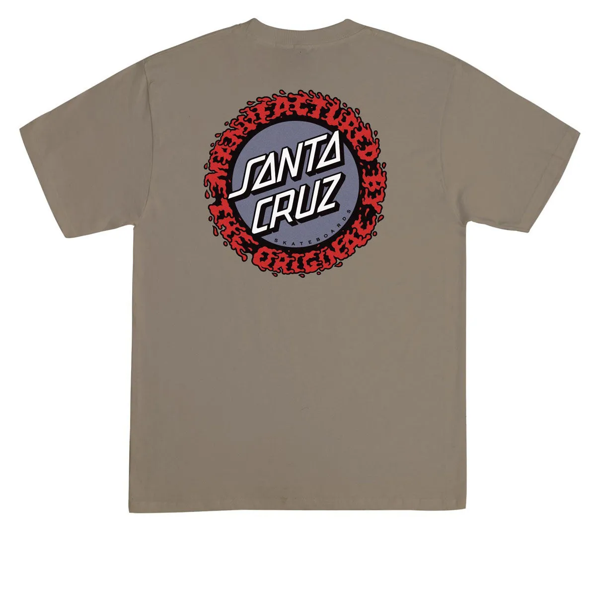 Santa Cruz Splatter MFG Dot T-Shirt - Prairie Dust sold by CCS