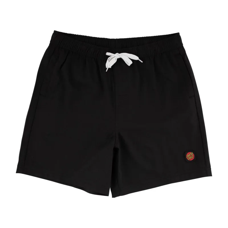 Santa Cruz Dot Pull On Boardshorts - Black sold by CCS