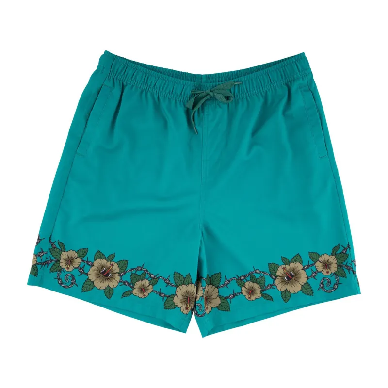 Santa Cruz Screaming Cabana Pull On Boardshorts - Tropic Teal sold by CCS