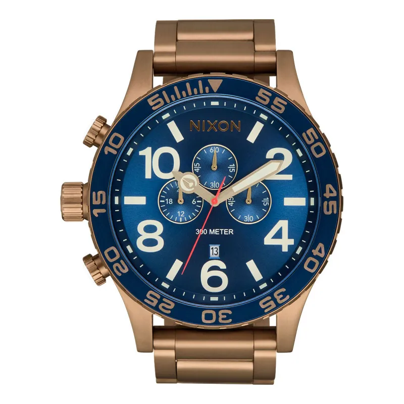 Nixon 51-30 Chrono Watch - Desert Gold/Arles Blue sold by CCS