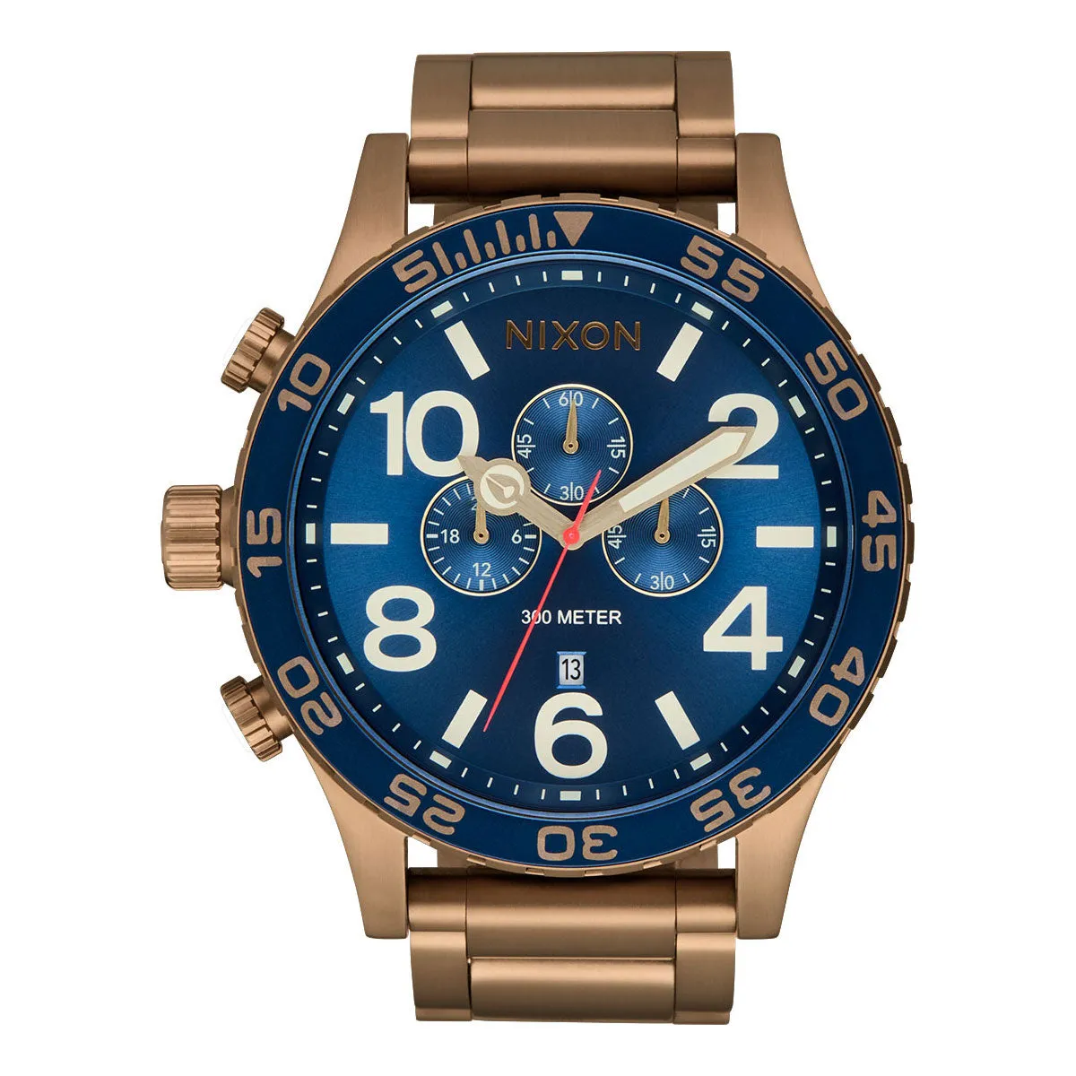 Nixon 51-30 Chrono Watch - Desert Gold/Arles Blue sold by CCS