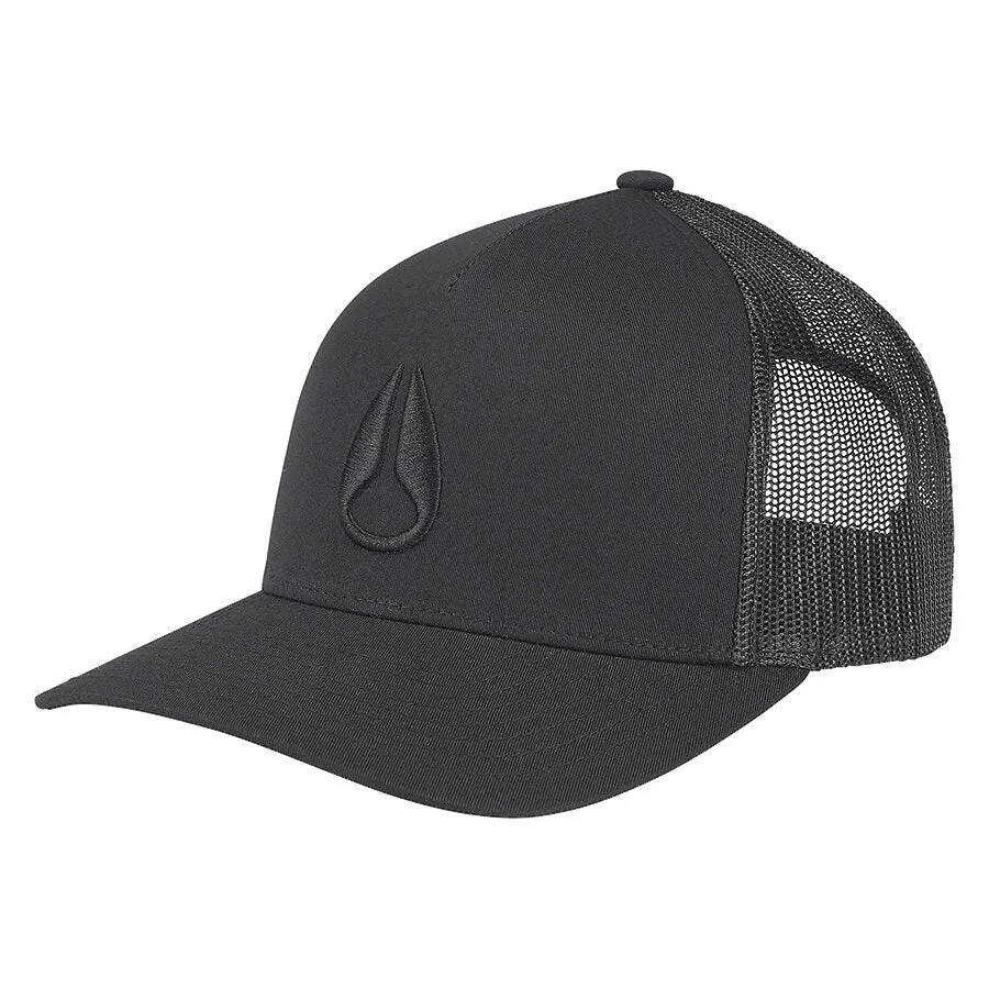 Nixon Iconed Trucker Hat - Black/Black sold by CCS