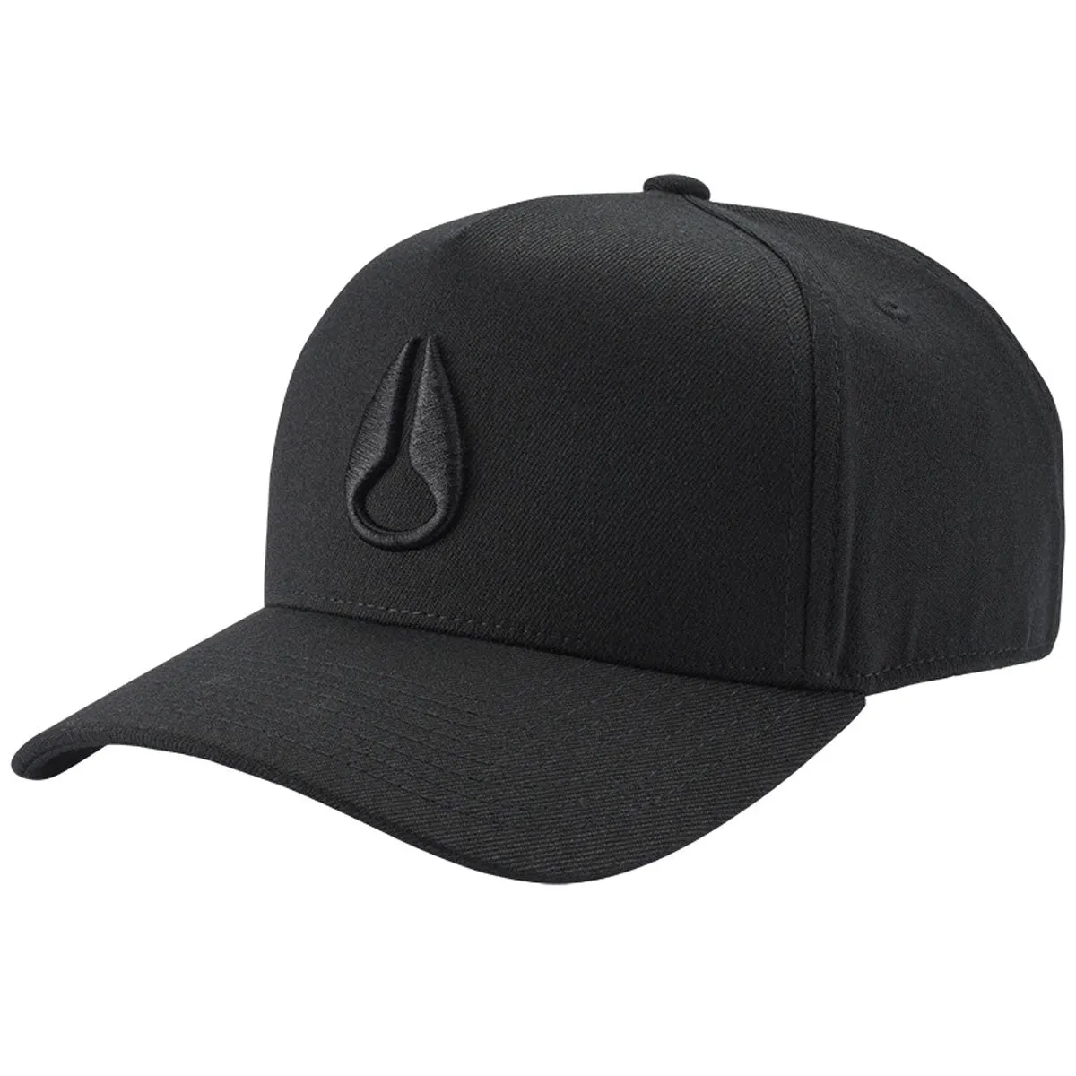 Nixon Deep Down Athletic Snapback Hat - All Black/Black sold by CCS