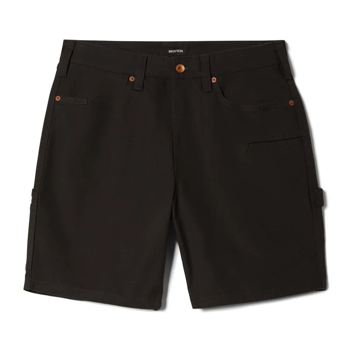 Brixton Builders Carpenter Baggy Shorts - Washed Black sold by CCS