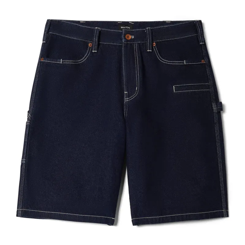 Brixton Builders Carpenter Baggy Shorts - Rinse Denim sold by CCS