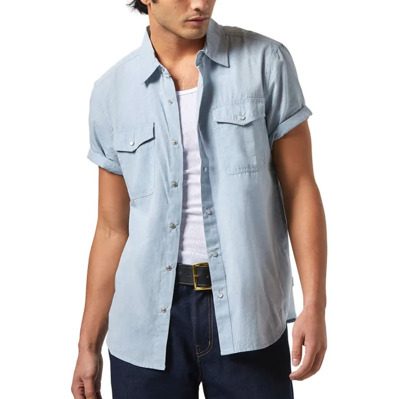 Brixton Wayne Shirt - Medium Blue sold by CCS