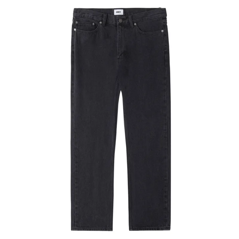 Obey Bender Denim Jeans - Faded Black sold by CCS