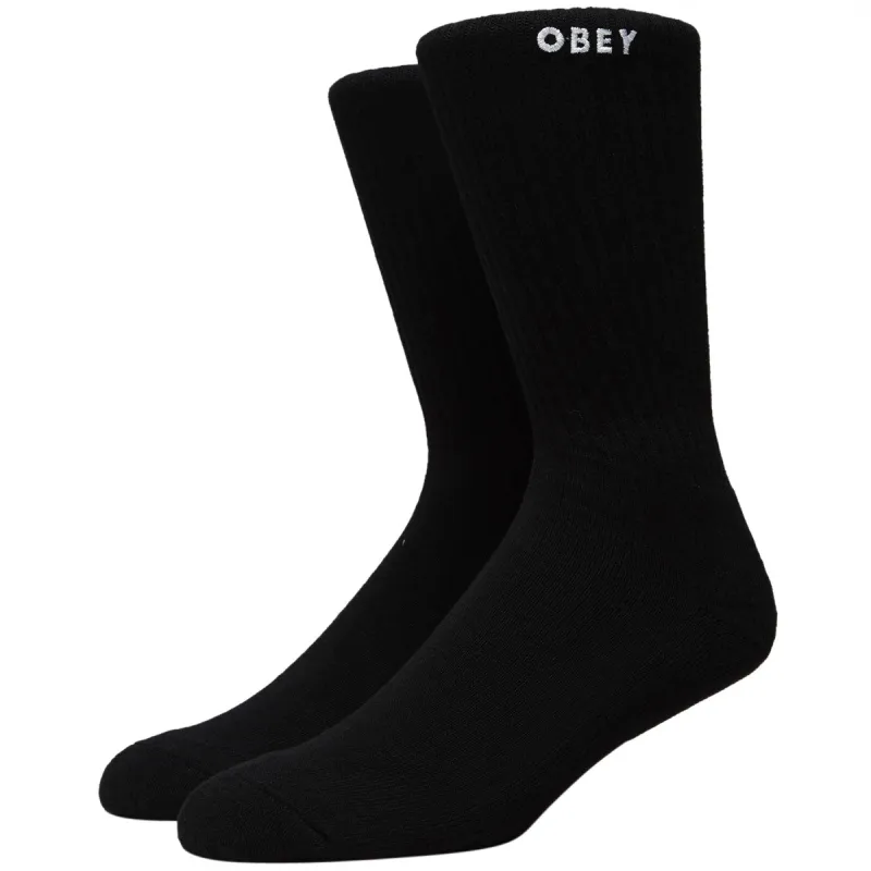 Obey Bold Socks - Black made by Obey
