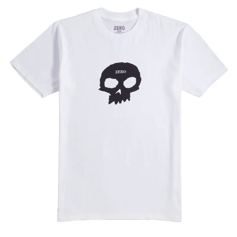 Zero Single Skull T-Shirt - White made by CCS