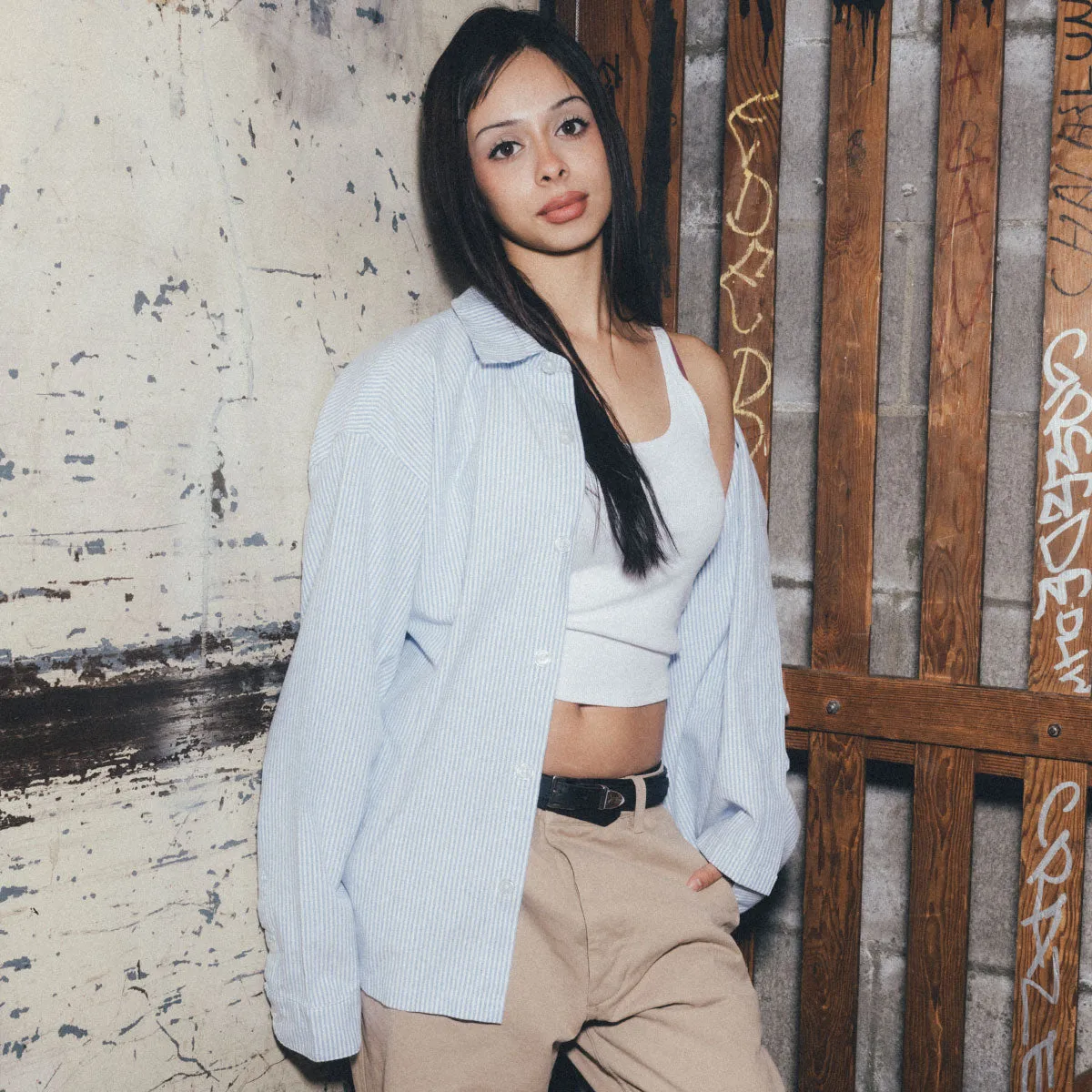 CCS Box Oxford Shirt - Blue Stripe sold by CCS product image thumbnail 5