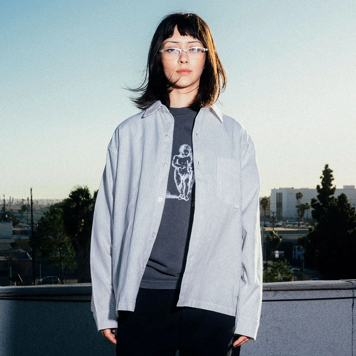 CCS Box Oxford Shirt - Blue Stripe sold by CCS product image thumbnail 2