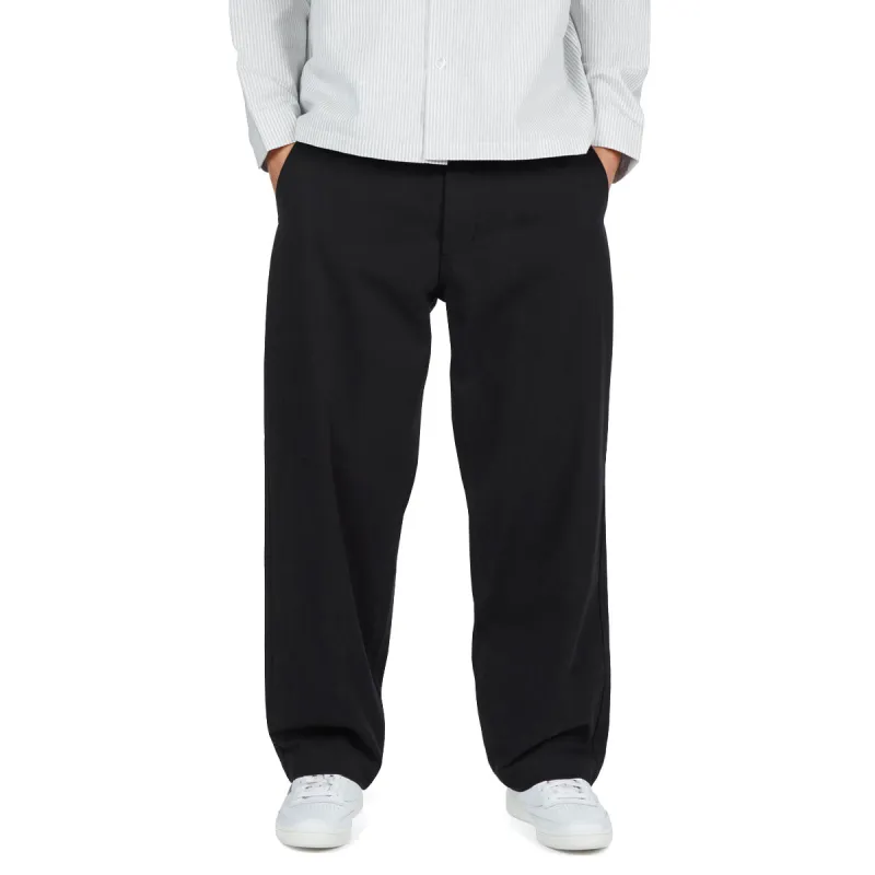 CCS Wide Leg Chino Pants - Black sold by CCS