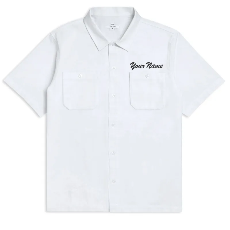 CCS Custom Embroidered Work Shirt - White sold by CCS
