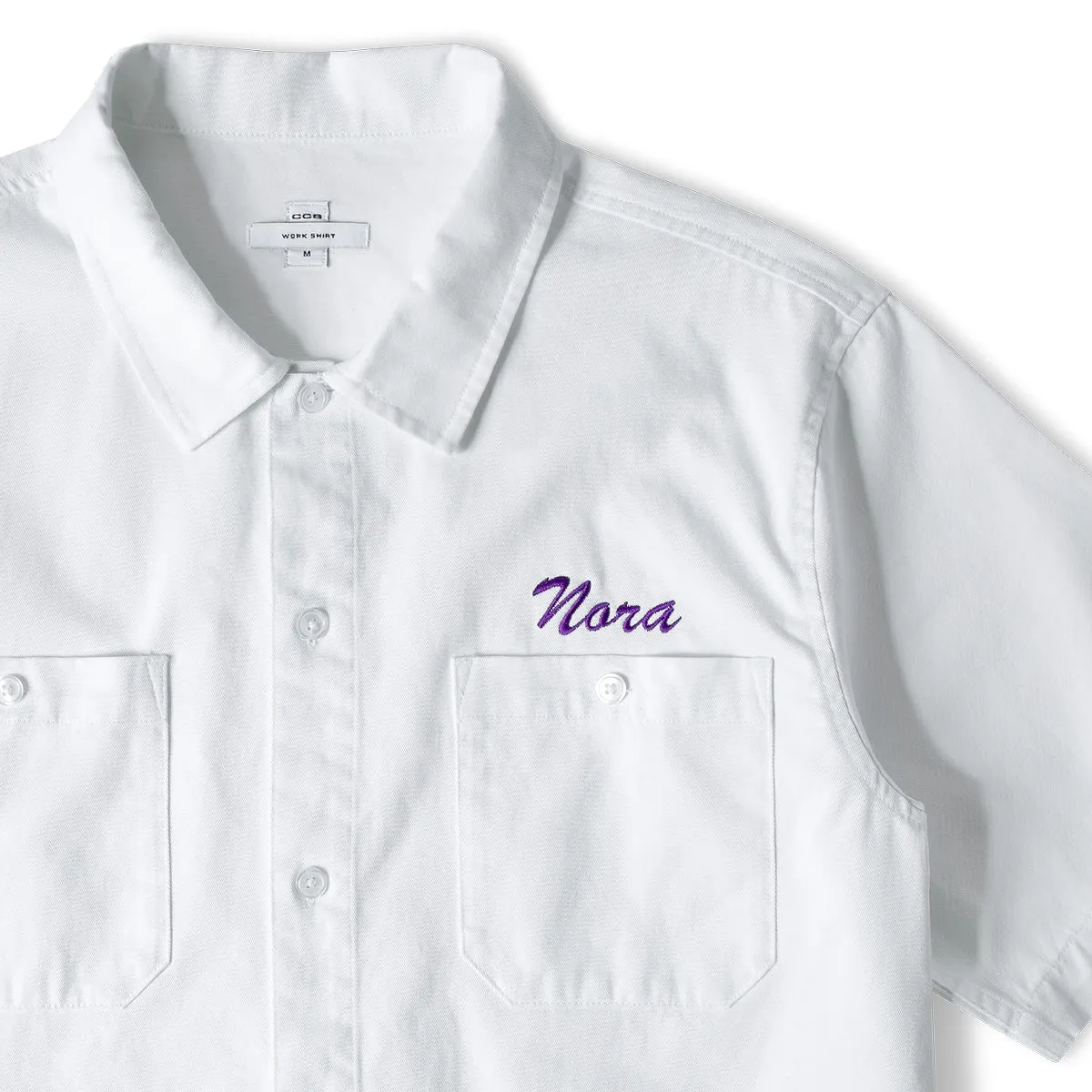 CCS Custom Embroidered Work Shirt - White sold by CCS product image thumbnail 3