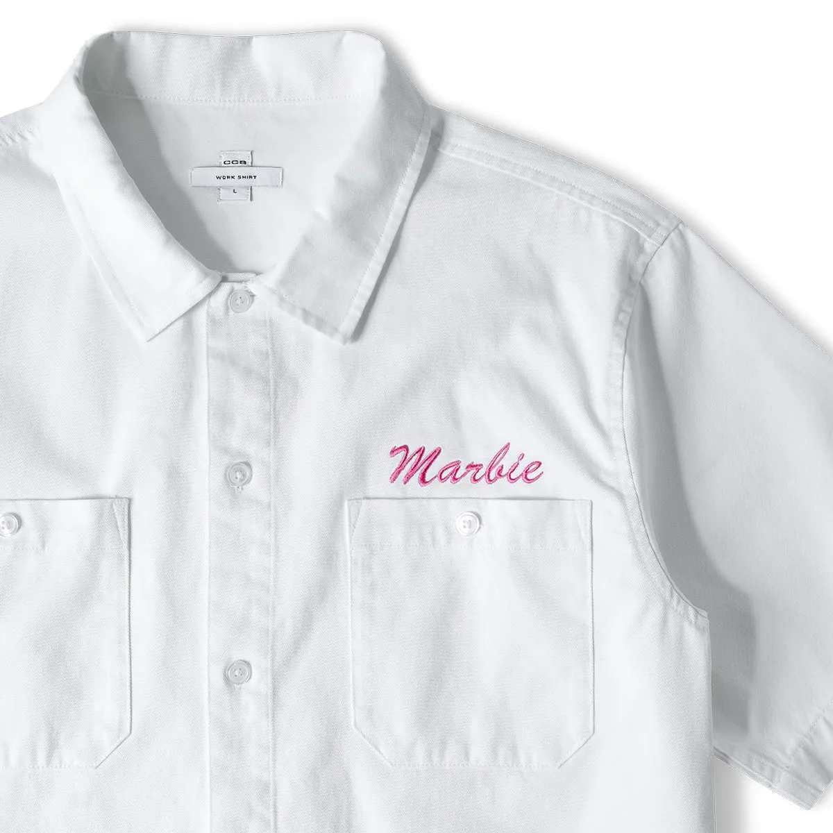 CCS Custom Embroidered Work Shirt - White sold by CCS product image thumbnail 4