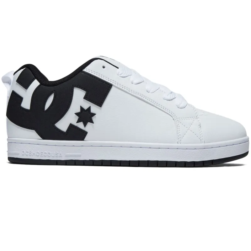 DC Court Graffik Shoes - White/Black/Black sold by CCS