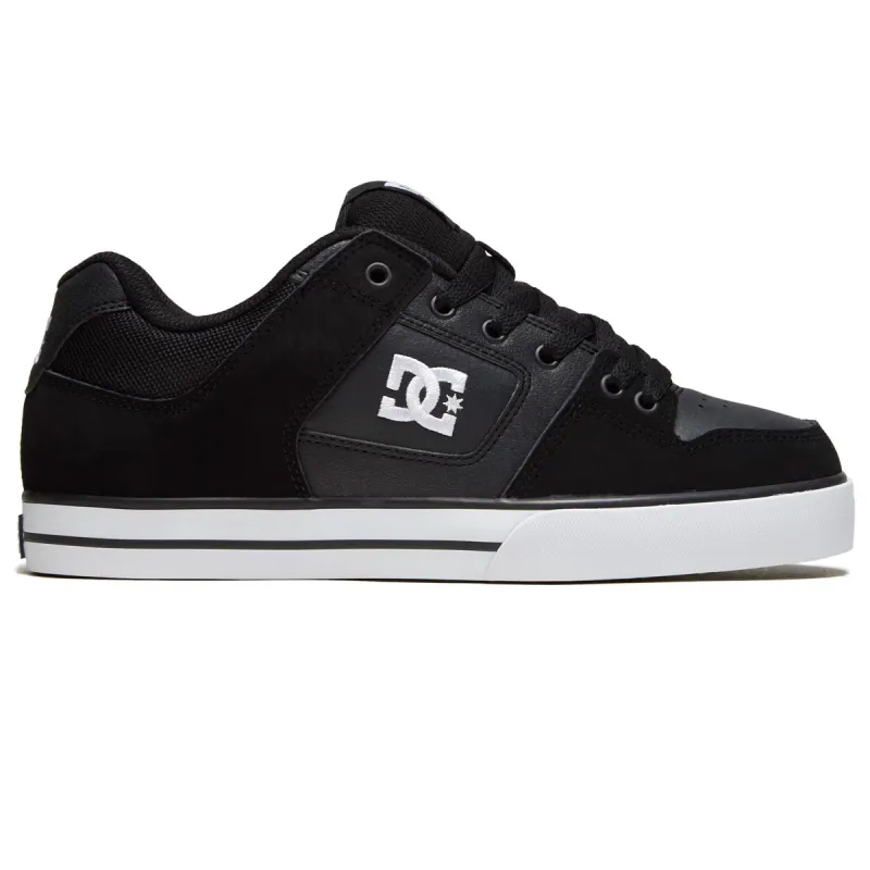 DC Pure Shoes - Black/Black/White sold by CCS