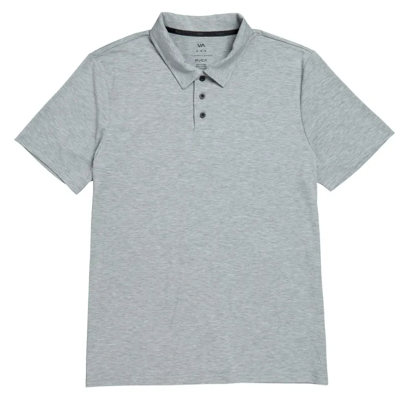 RVCA Balance Polo Shirt - Heather Grey sold by CCS