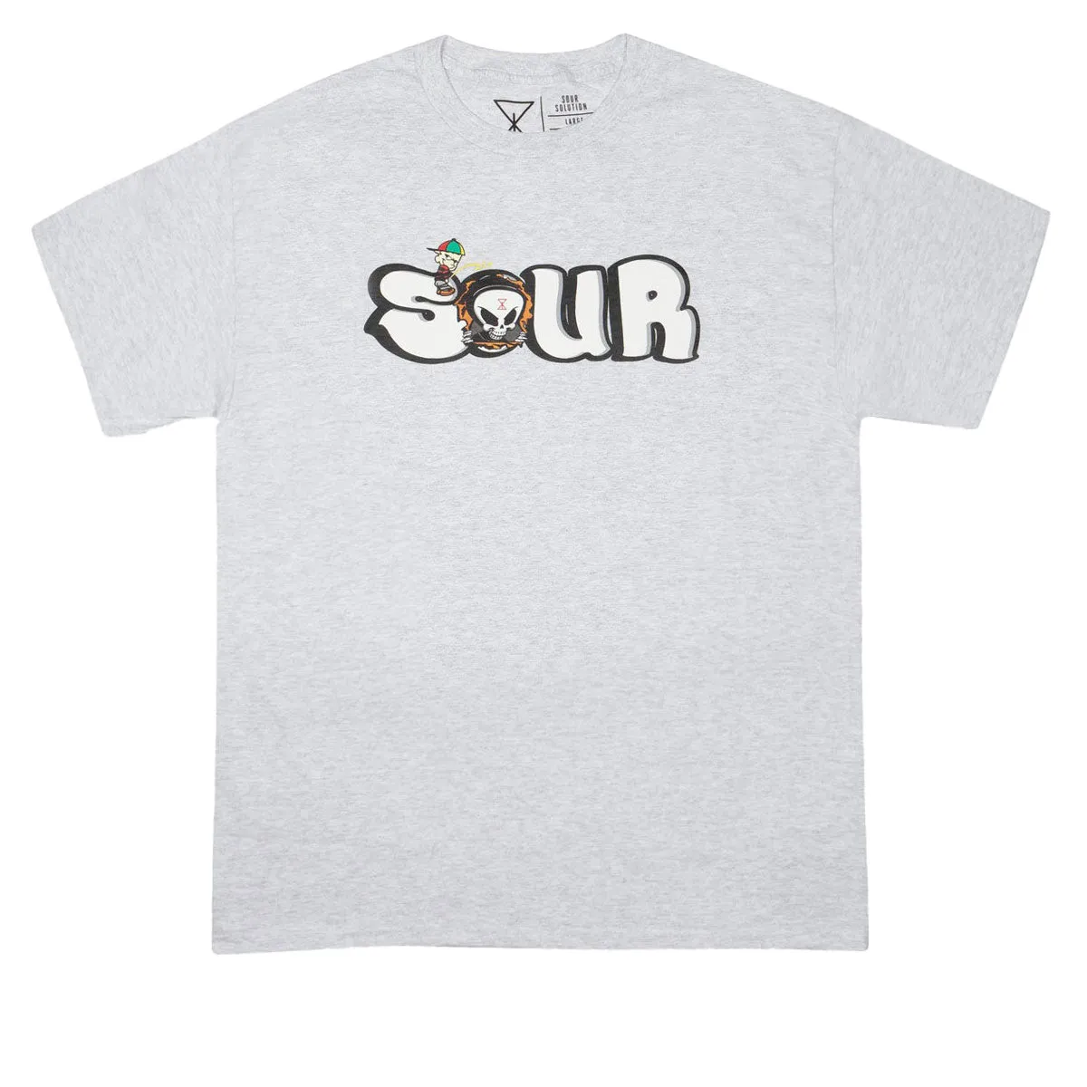Sour Solution Grant Piss T-Shirt - Grey sold by CCS